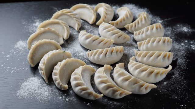 焼く前の餃子